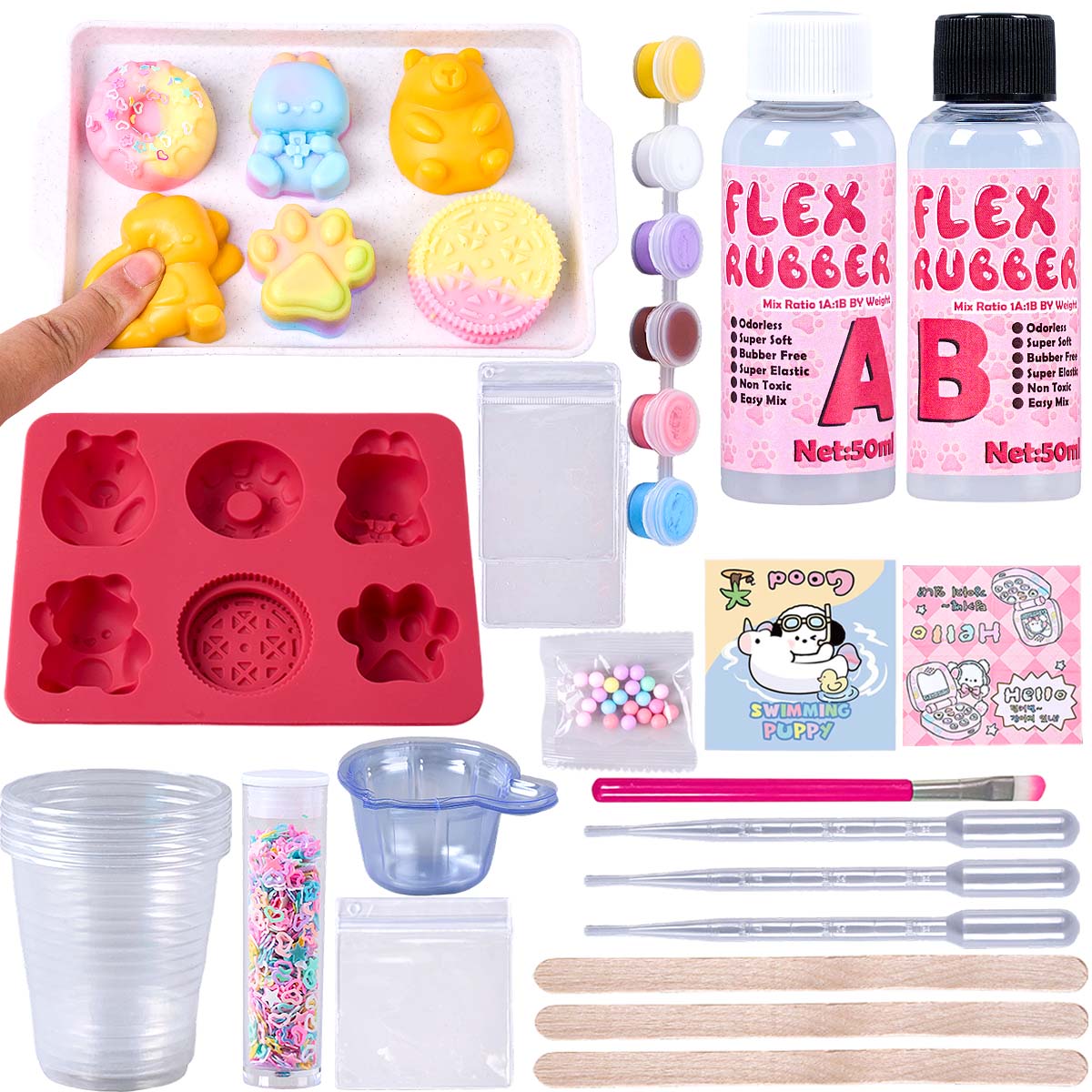 Taba Squishy Maker Kit Flex Ru - đánh giá và giá Donut Mold Silicone