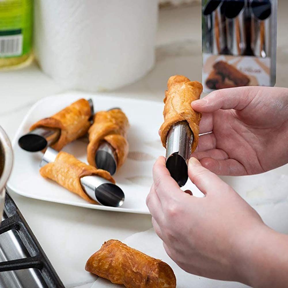 metal 6 pcs/set danish cannoli - đánh giá và giá Danish Pancake Pan