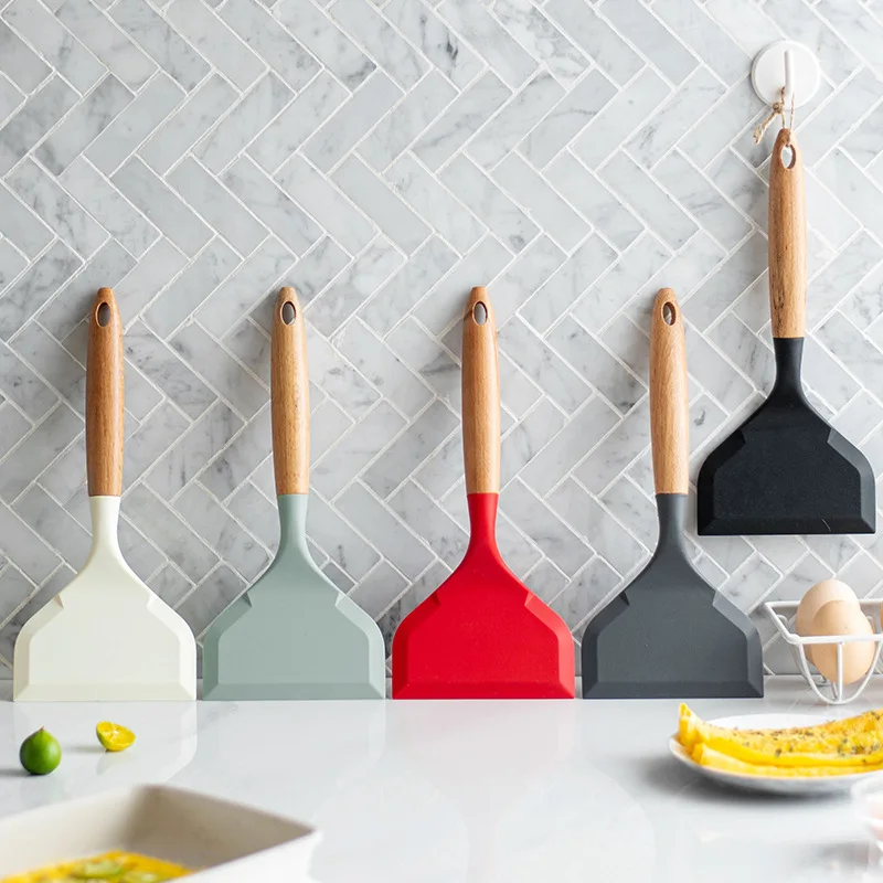 Non-stick Silicone Spatula Wid - đánh giá và giá Okonomiyaki Spatula