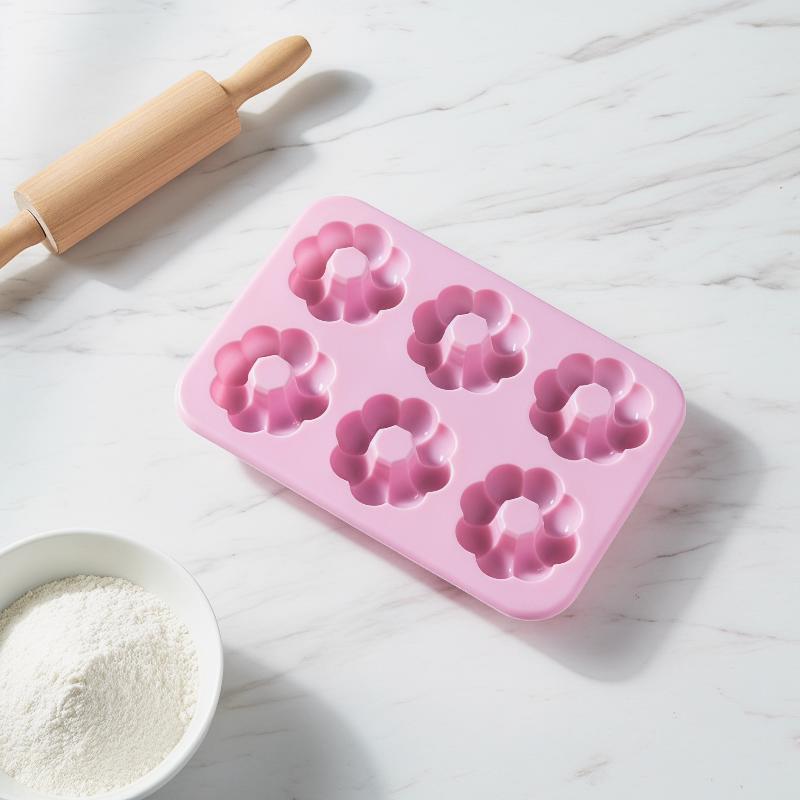 6 Cavity Non-Stick Silicone Do - đánh giá và giá Donut Mold Silicone