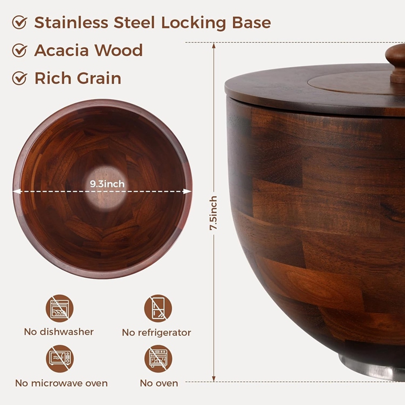 ◉Wood Mixing Bowl for Kitchen  - đánh giá và giá Kitchenaid Mixer Hand Mixer